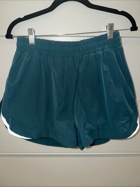 Alphalete Teal Athletic Shorts with Reflective Trim